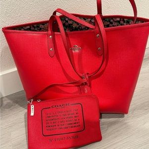 Coach reversible tote
